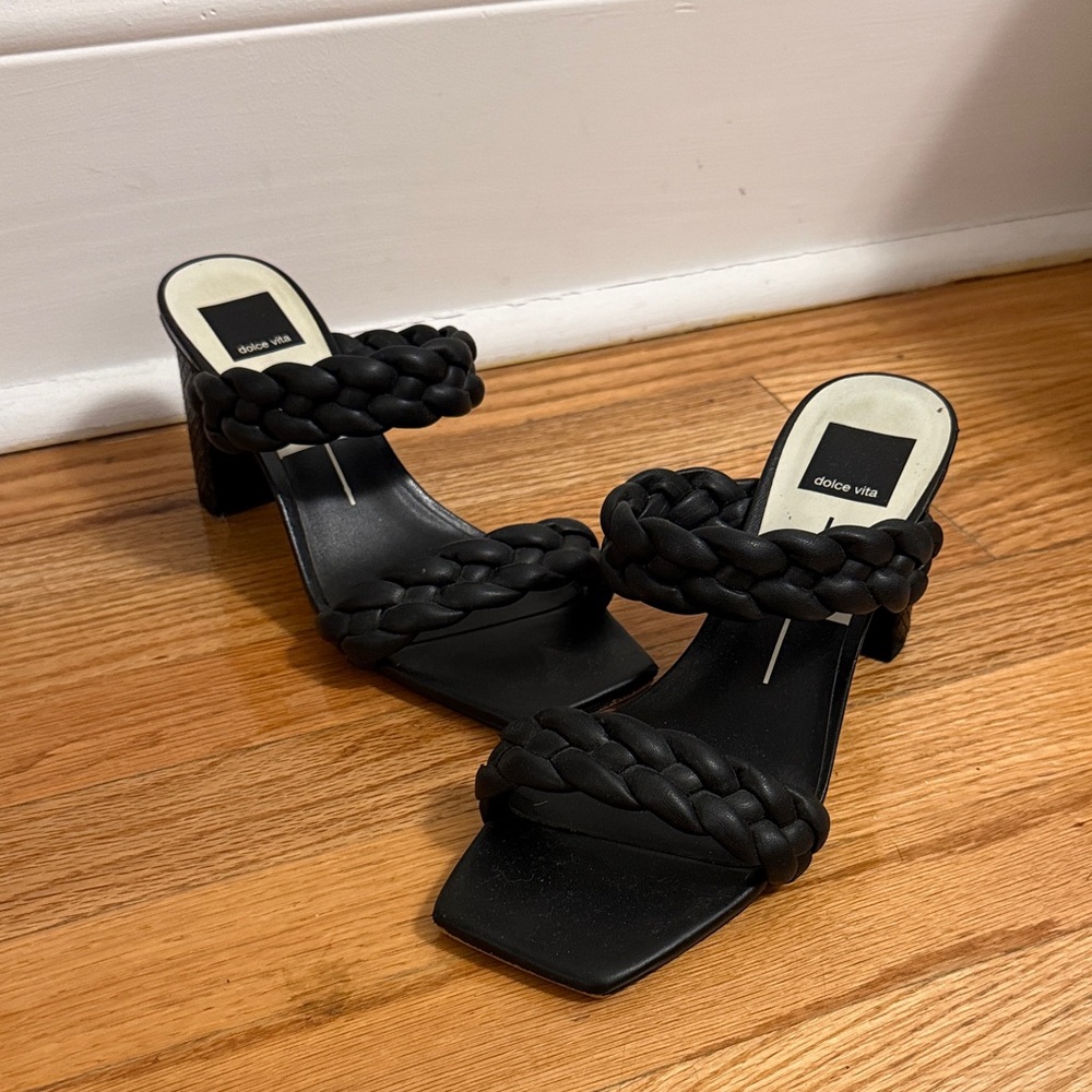 Dolce Vita Pailey Braided Heel / Sandal - Black